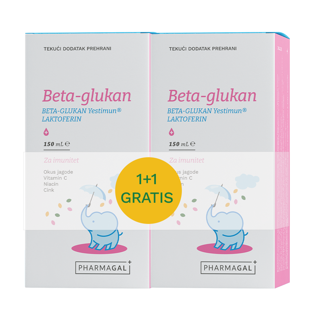 Beta glukan, tekući dodatak prehrani, 1+1 GRATIS